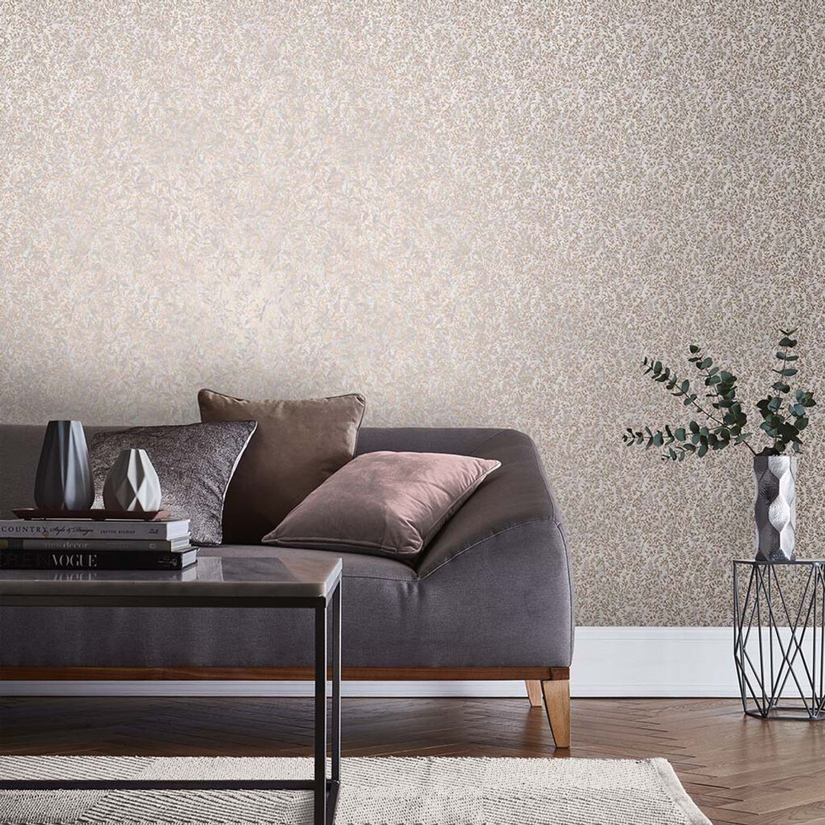 Botany Soft Rose Gold Wallpaper