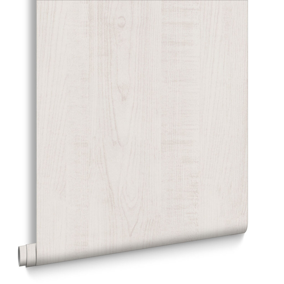 Wood Grain White Wallpaper