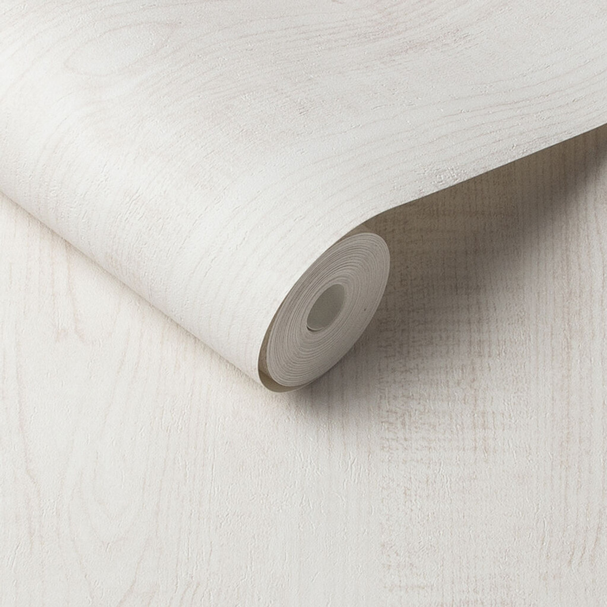 Wood Grain White Wallpaper
