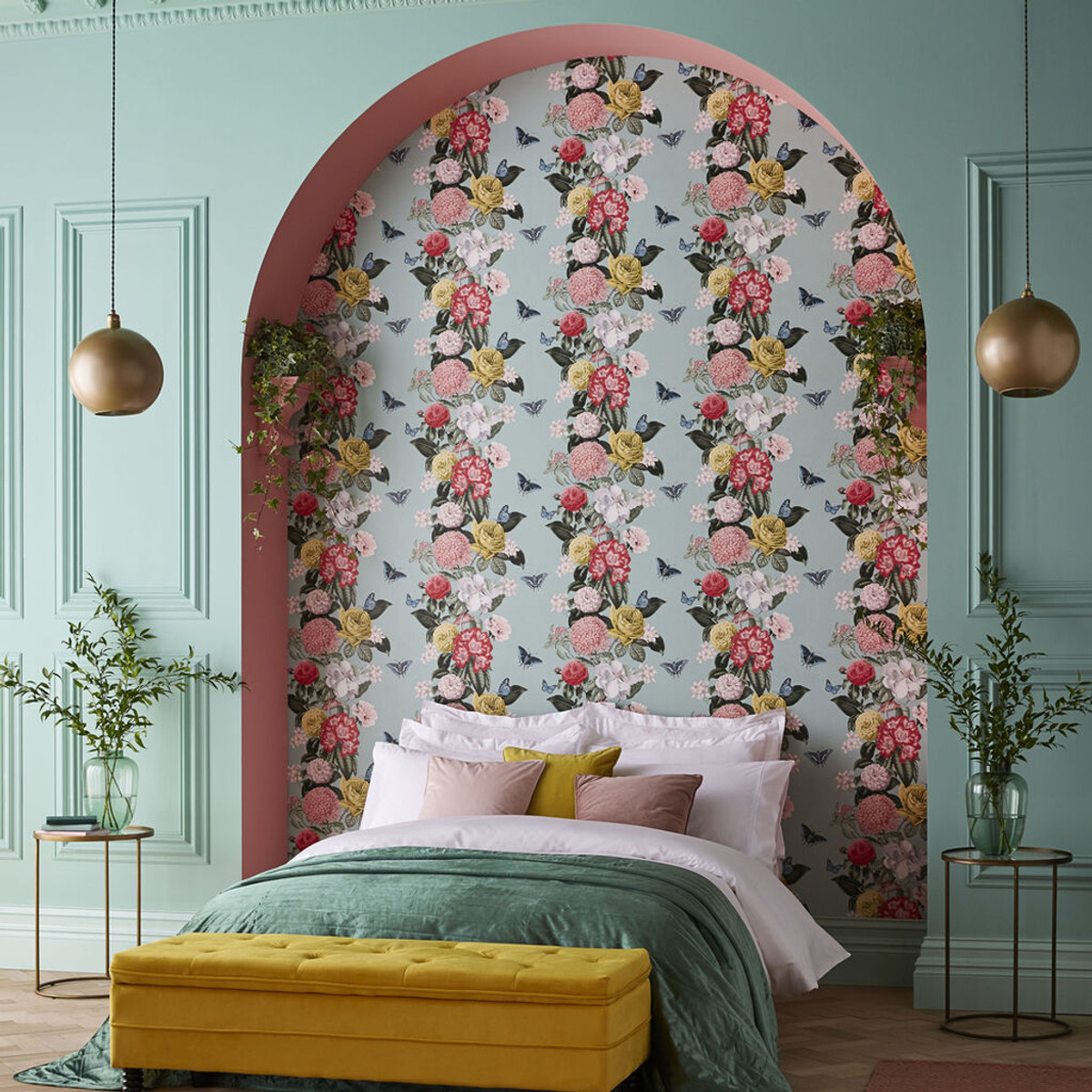 Bloomsbury Neo Mint Wallpaper