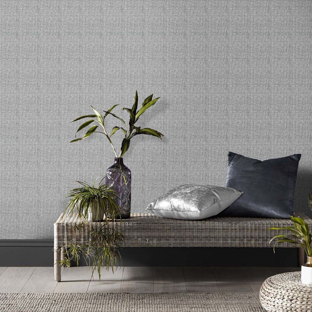 Sisal Grey Wallpaper