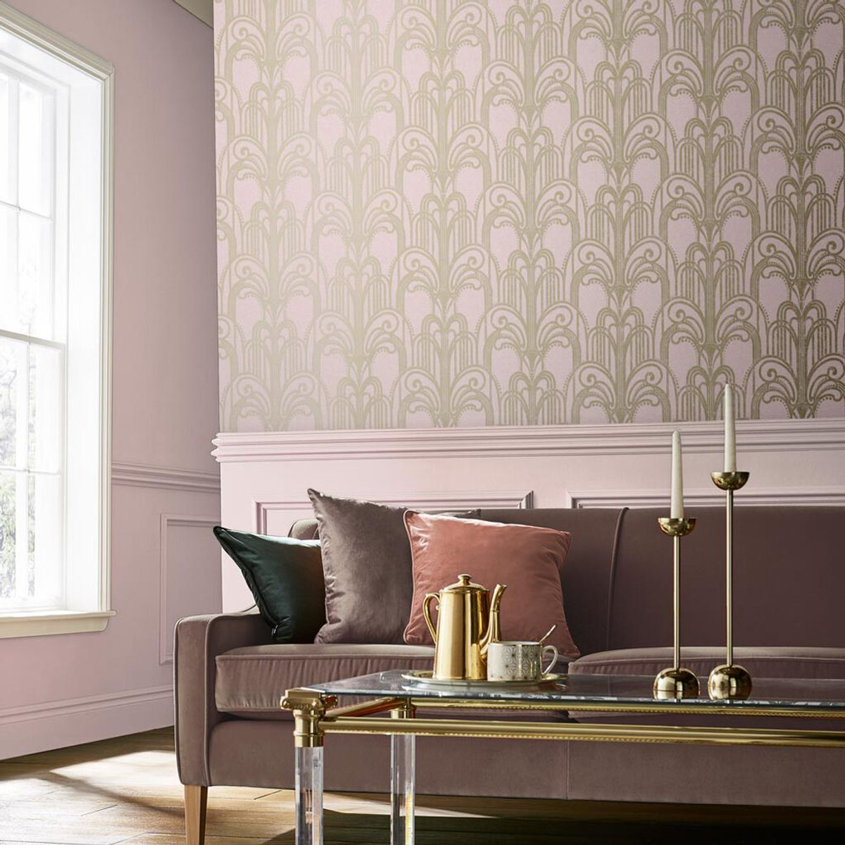 Art Deco Blush Wallpaper