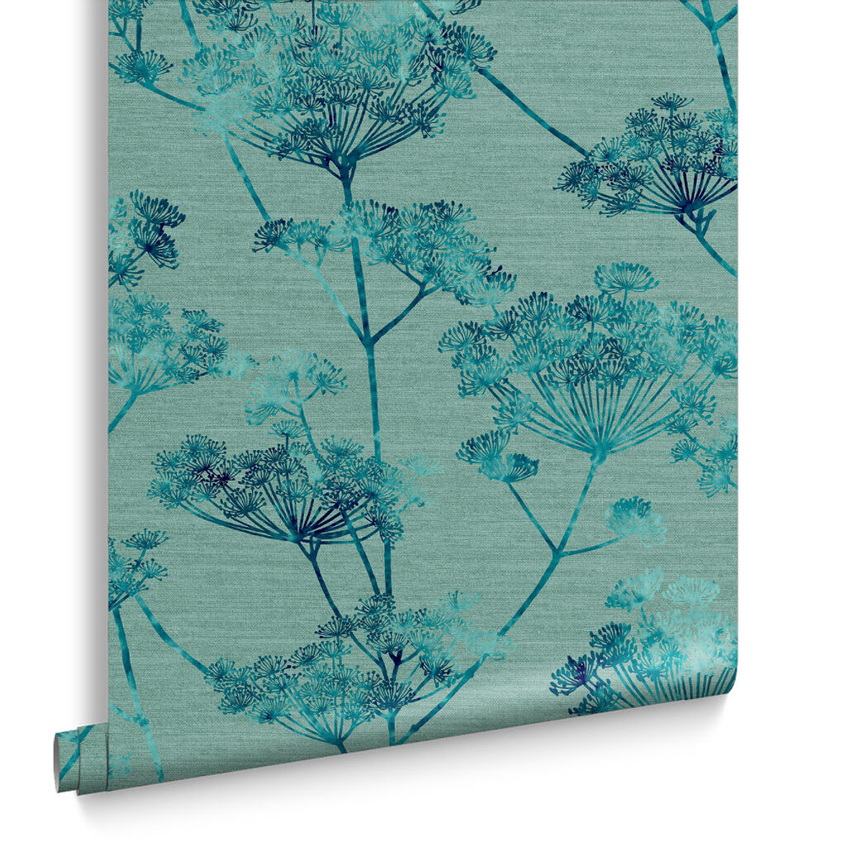 Hortus Teal Wallpaper