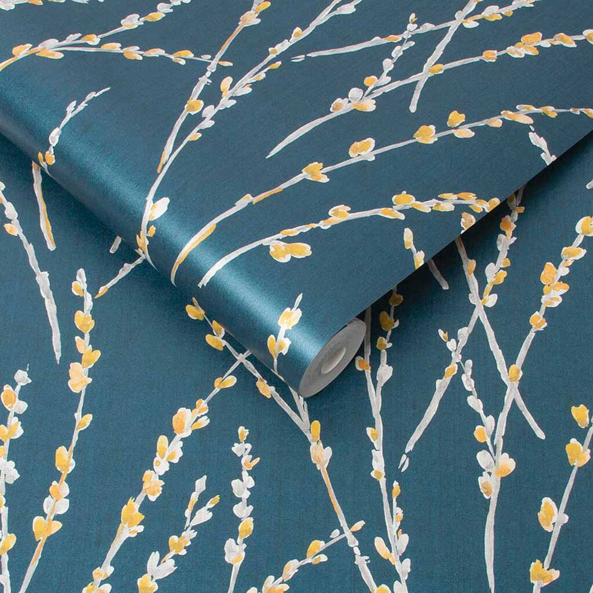 Floret Teal Wallpaper