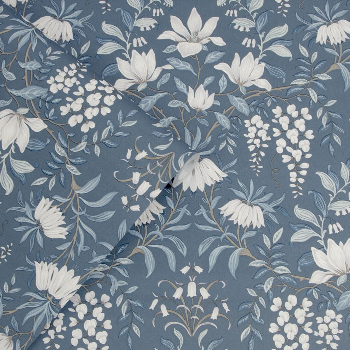 Laura Ashley Parterre Dark Seaspray Wallpaper