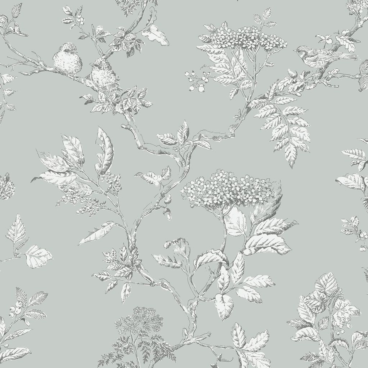 laura ashley elderwood duck egg wallpaper