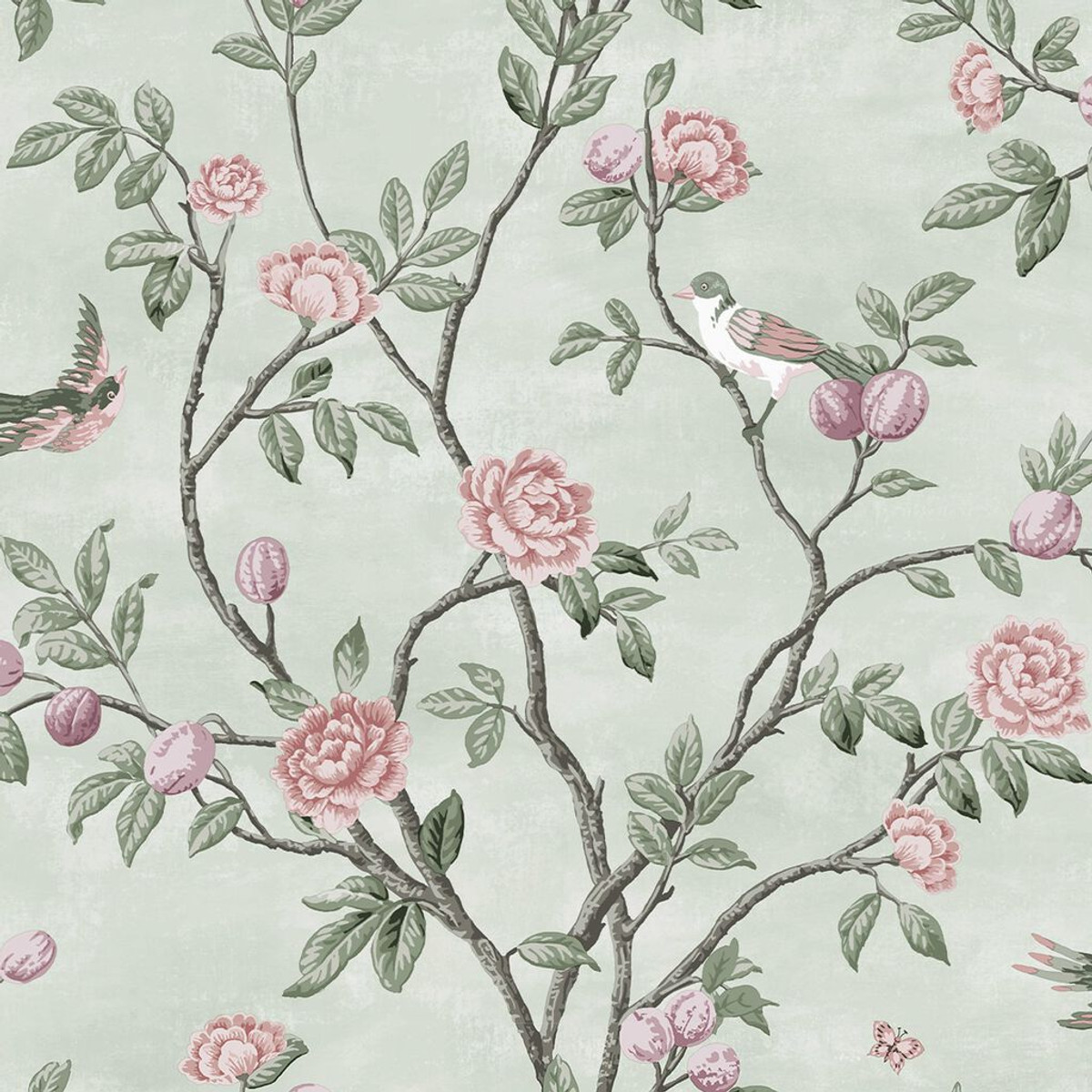 laura ashley eglantine eau de nil wallpaper