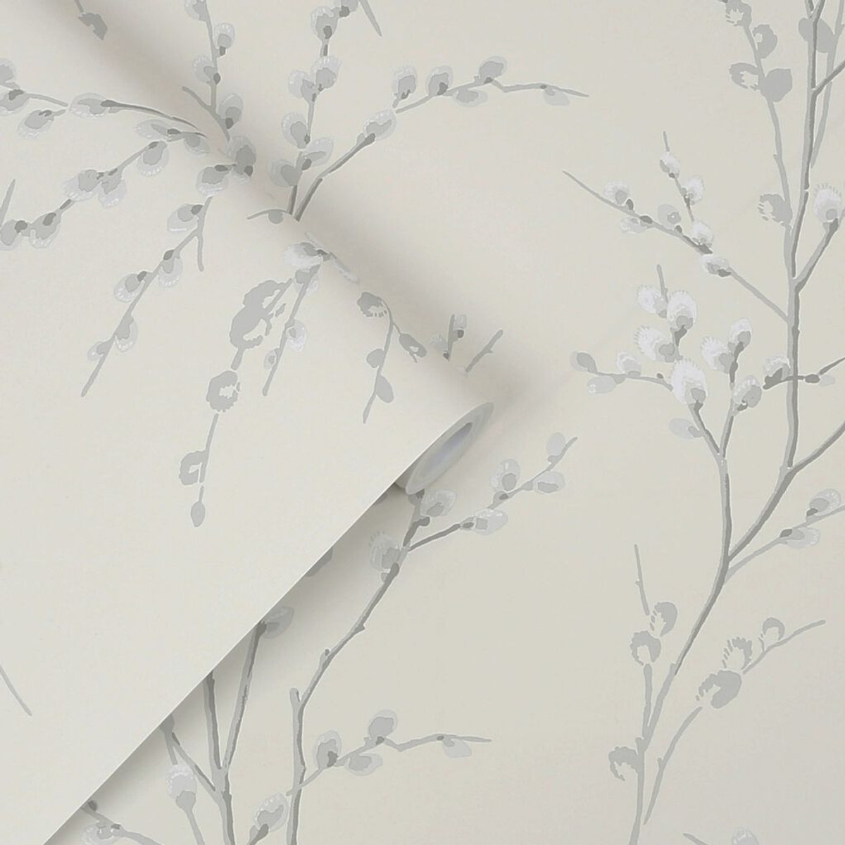 laura ashley pussy willow steel wallpaper