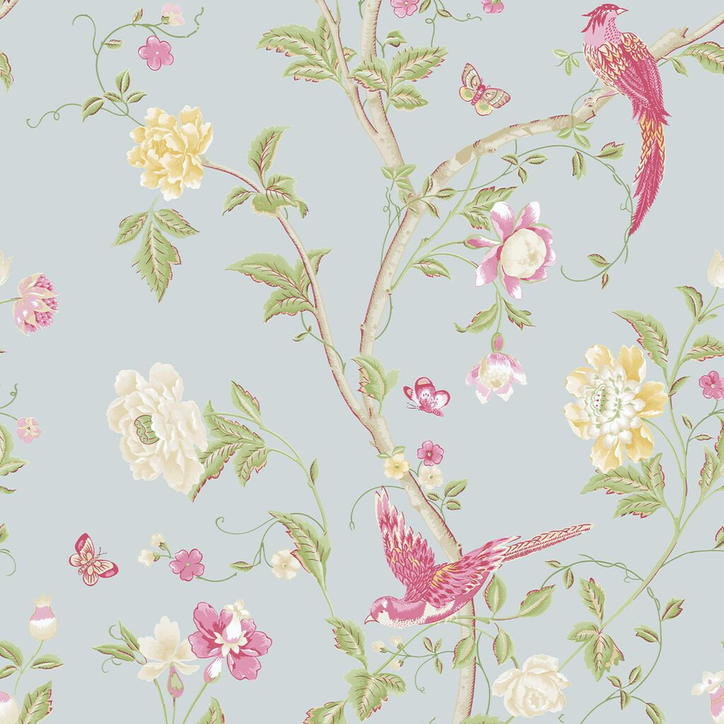 Laura Ashley Summer Palace Duck Egg Wallpaper Wallpaper It