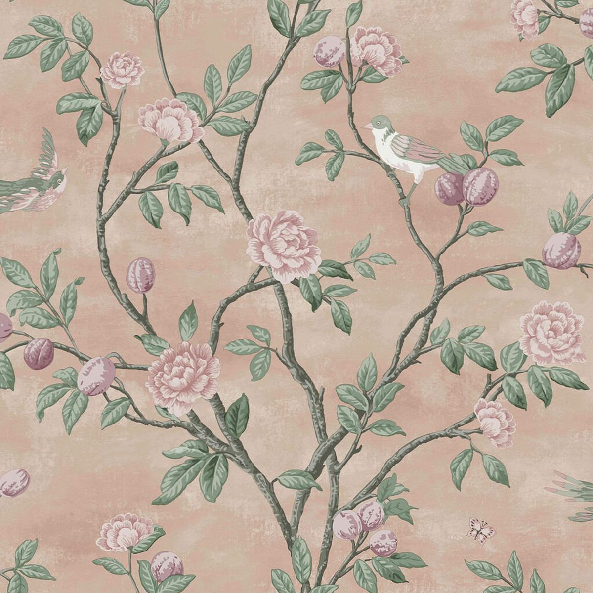 laura ashley eglantine blush wallpaper