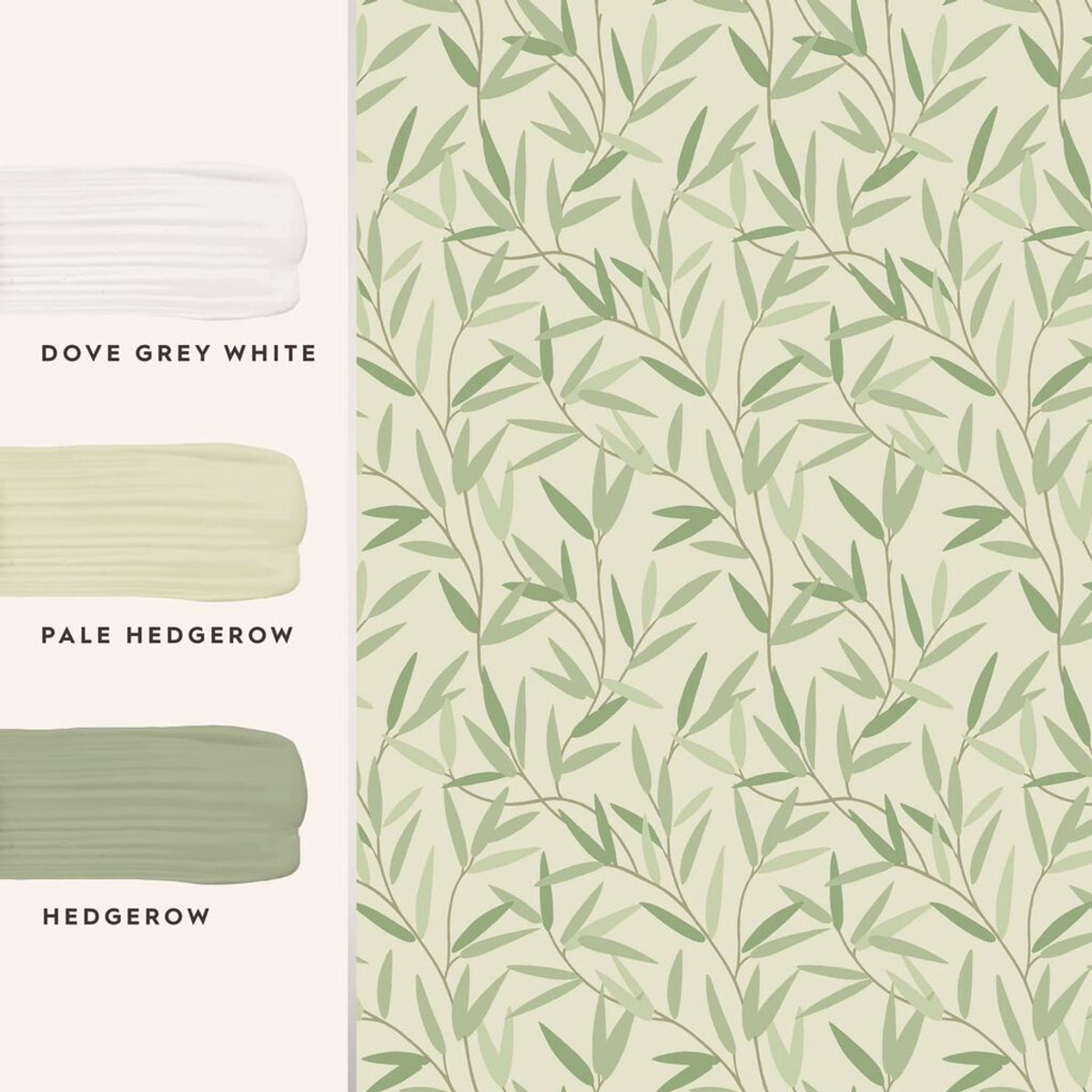 Laura Ashley Willow Leaf Hedgerow Wallpaper