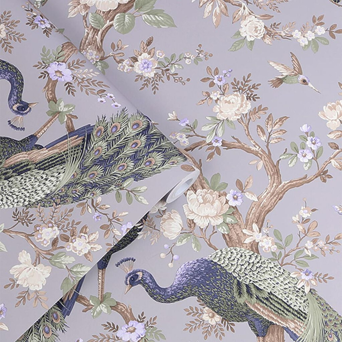 laura ashley belvedere pale iris wallpaper