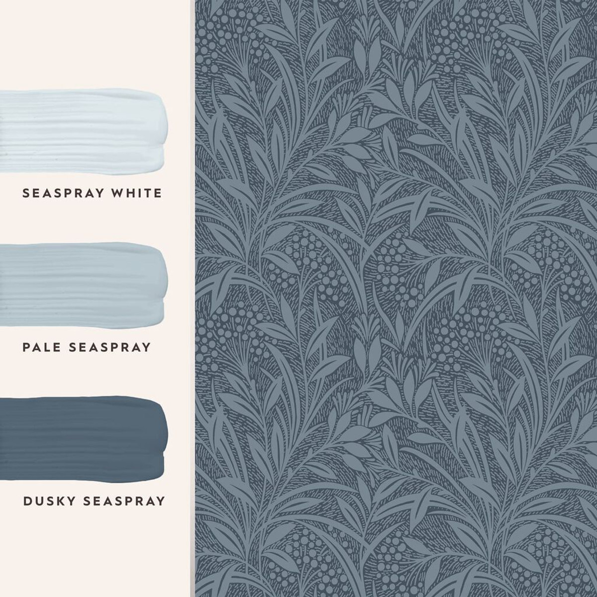 Laura Ashley Barley Dusky Seaspray Wallpaper