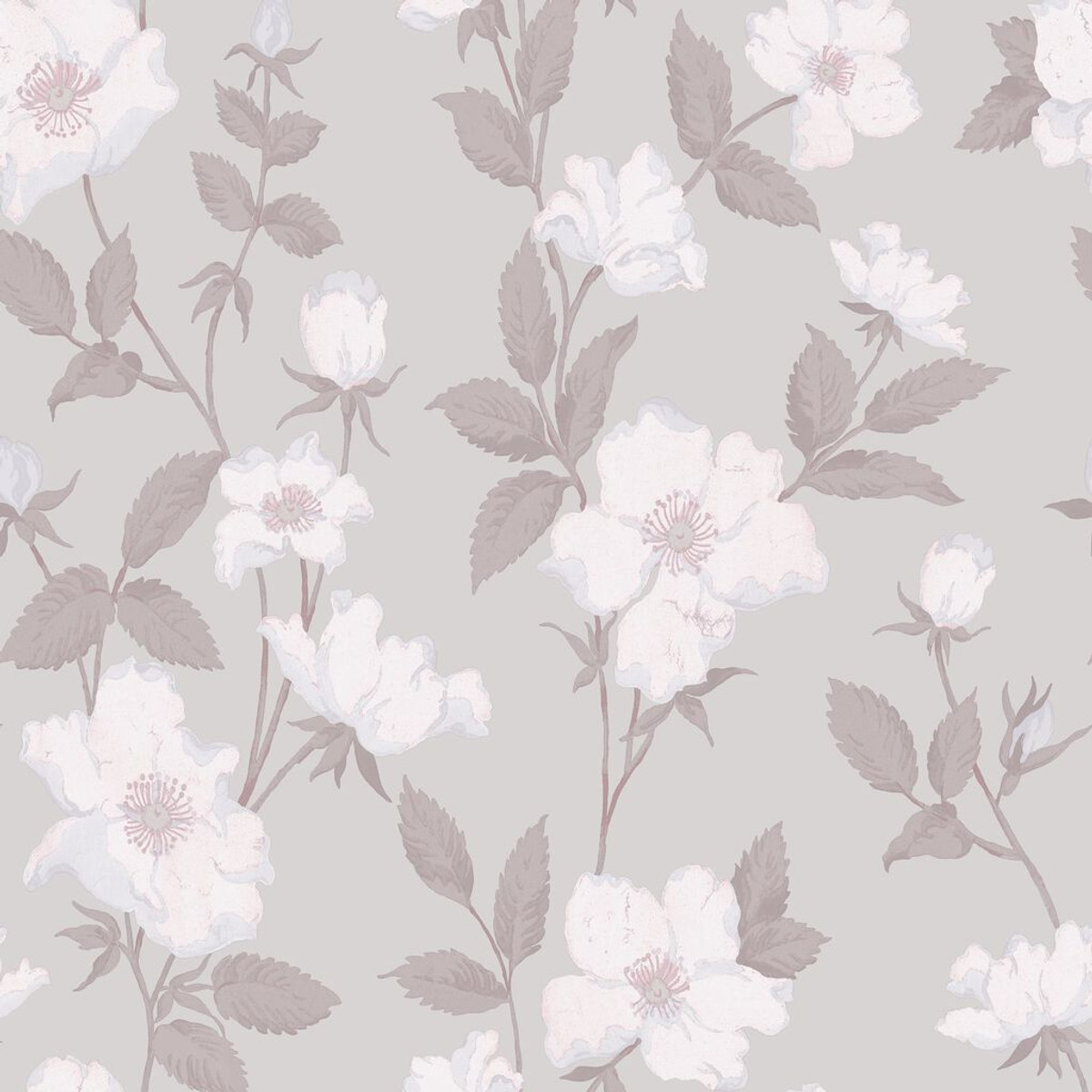 laura ashley fleurir sugared violet wallpaper