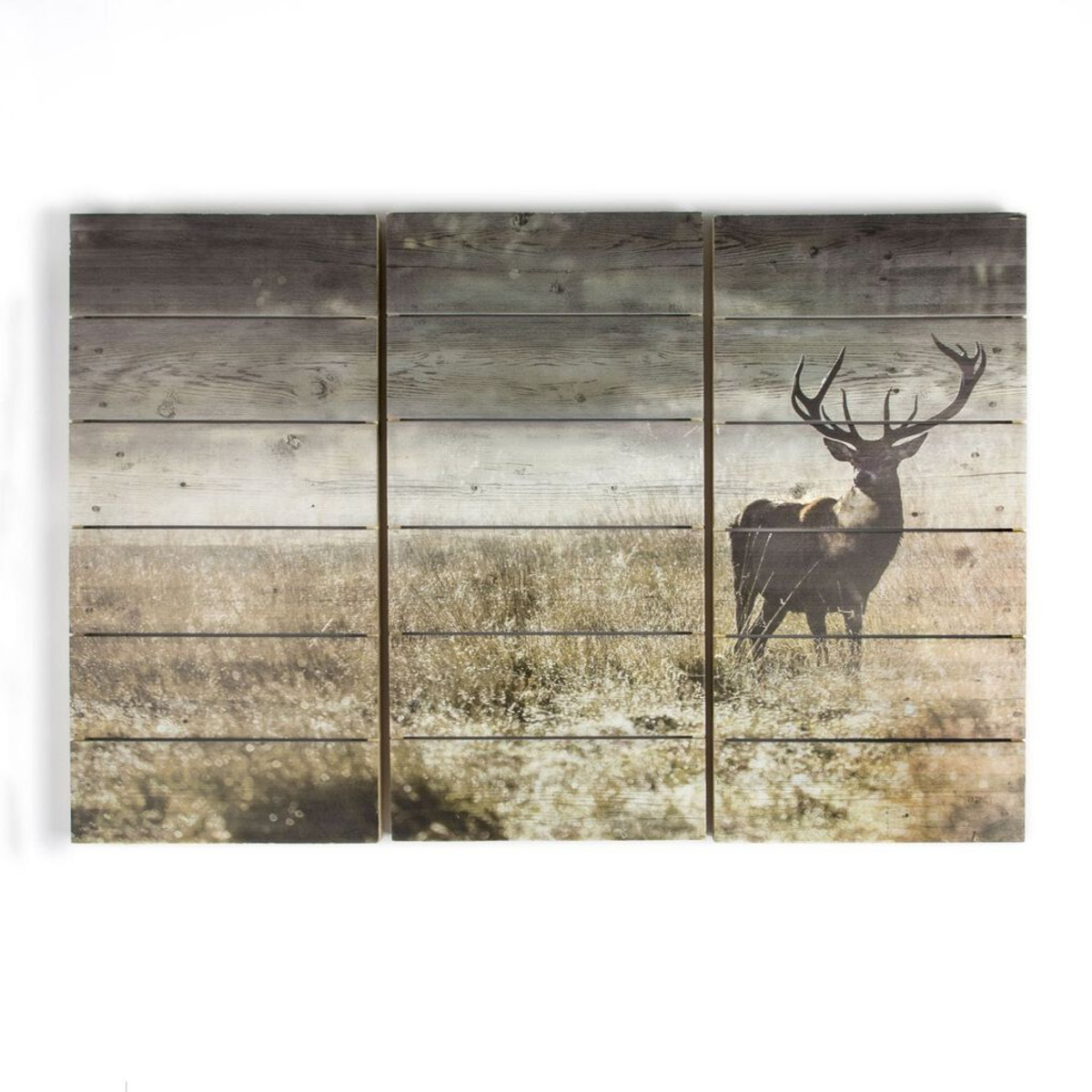 Déco Murale Imprimée sur Bois Highland Stag