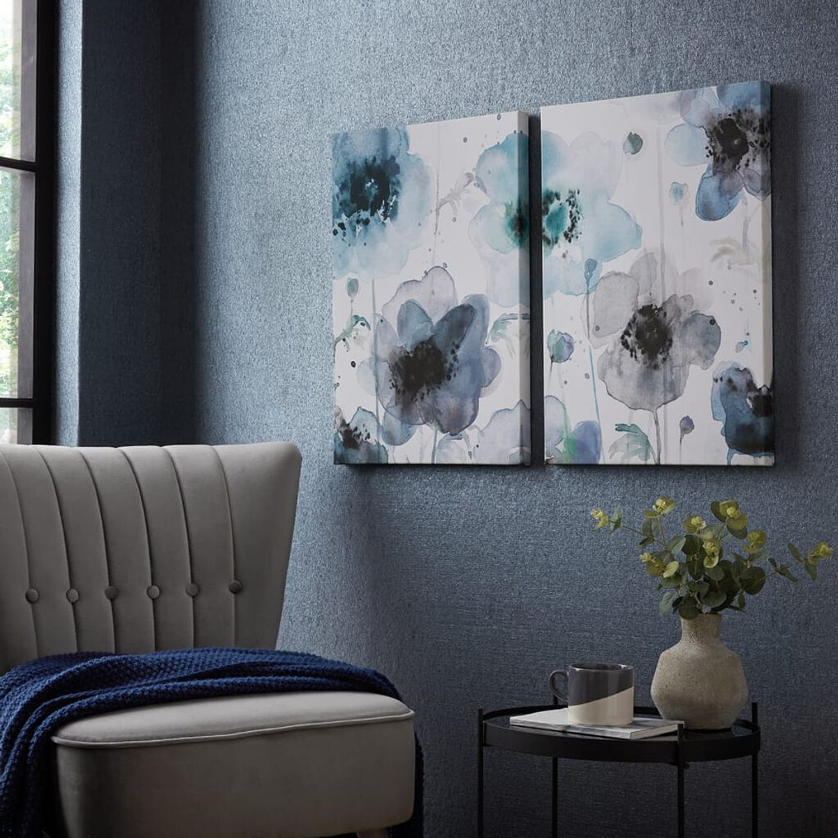 painterly poppies wall art