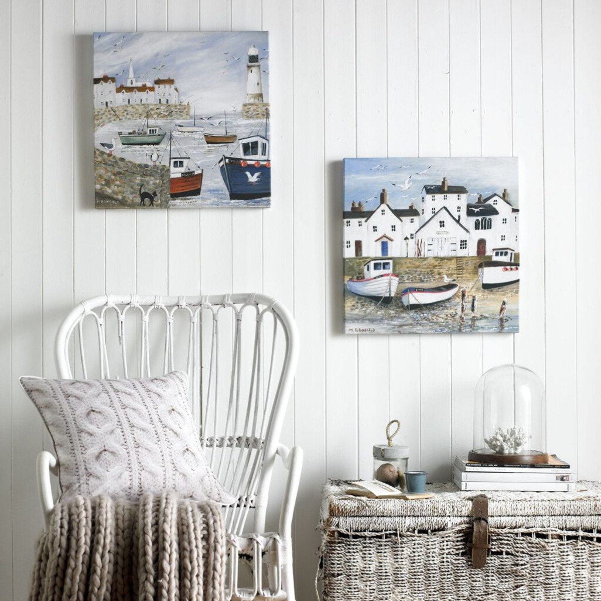 harbourside printed canvas wall art