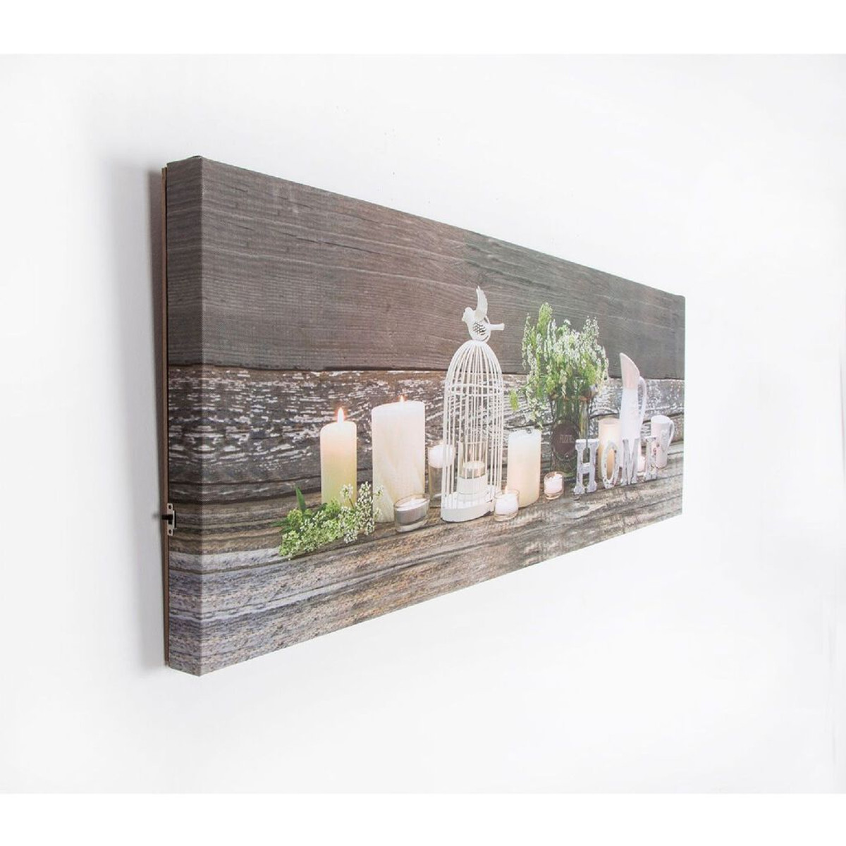 home led printed canvas wall art