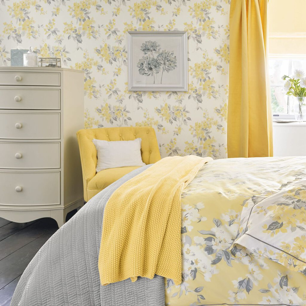 laura ashley apple blossom sunshine wallpaper