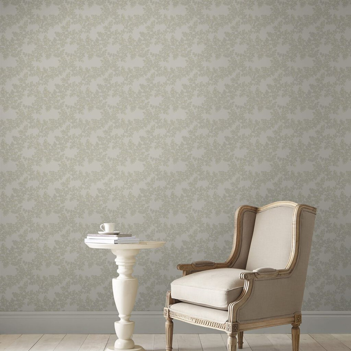 laura ashley burnham dove grey wallpaper