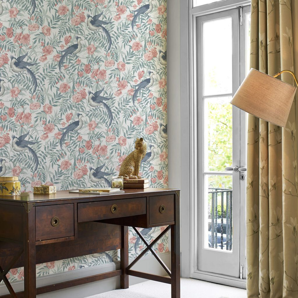 laura ashley osterley rosewood wallpaper