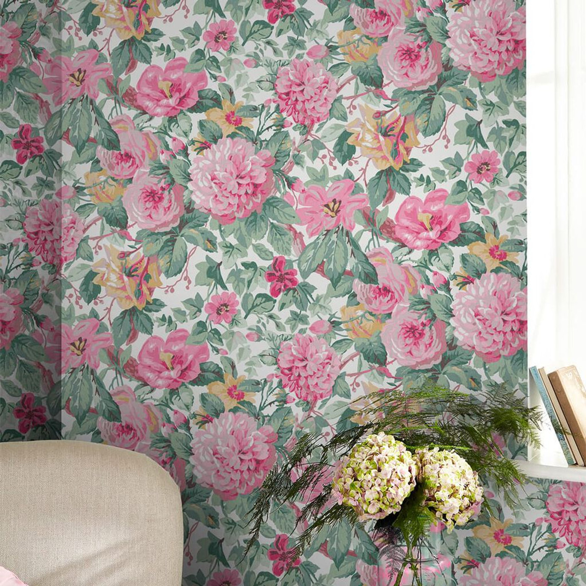 laura ashley aveline rose wallpaper