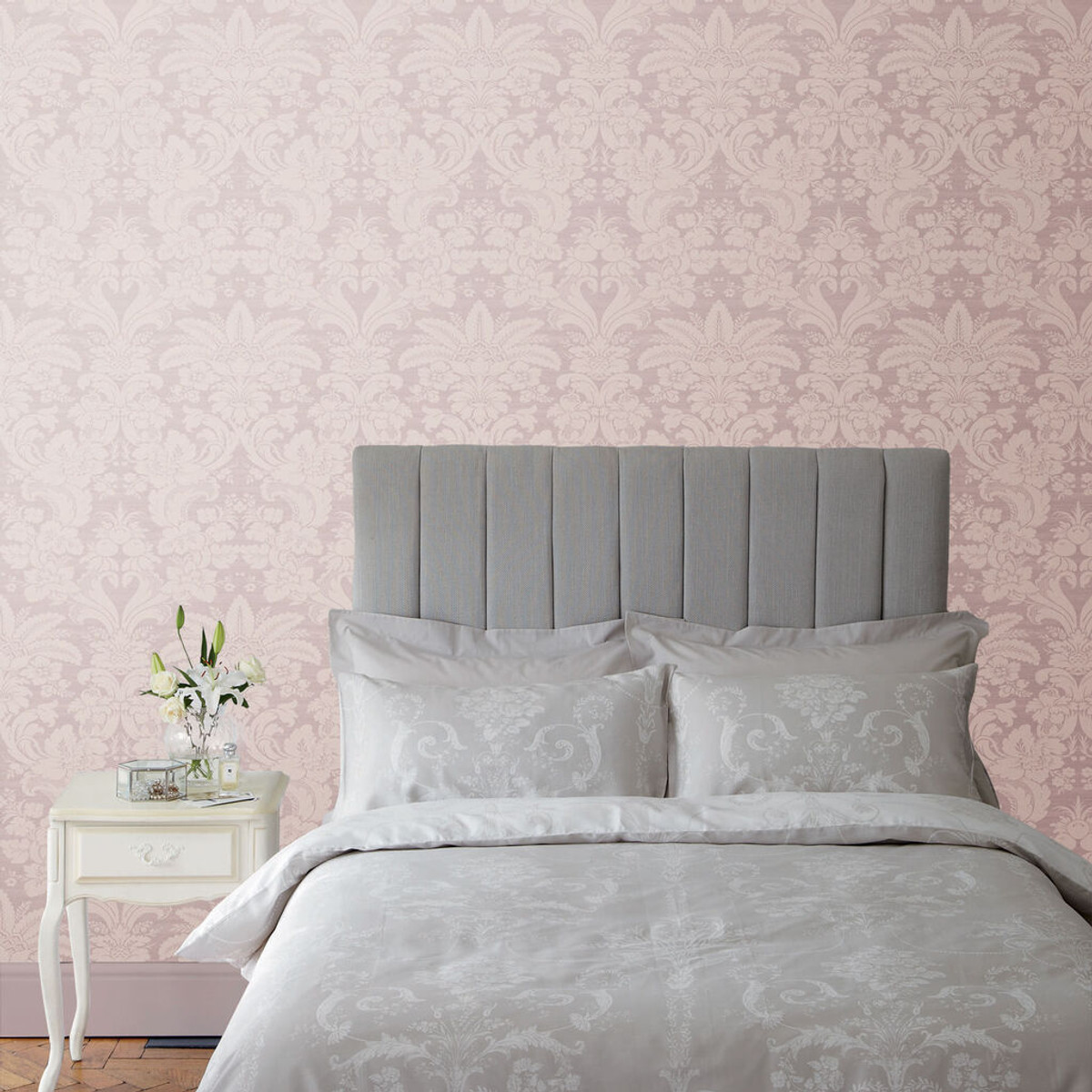 laura ashley martigues sugared violet wallpaper