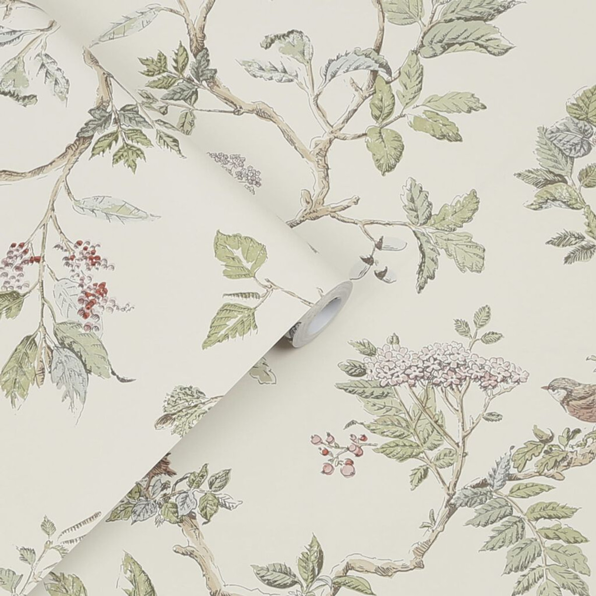 laura ashley elderwood natural wallpaper