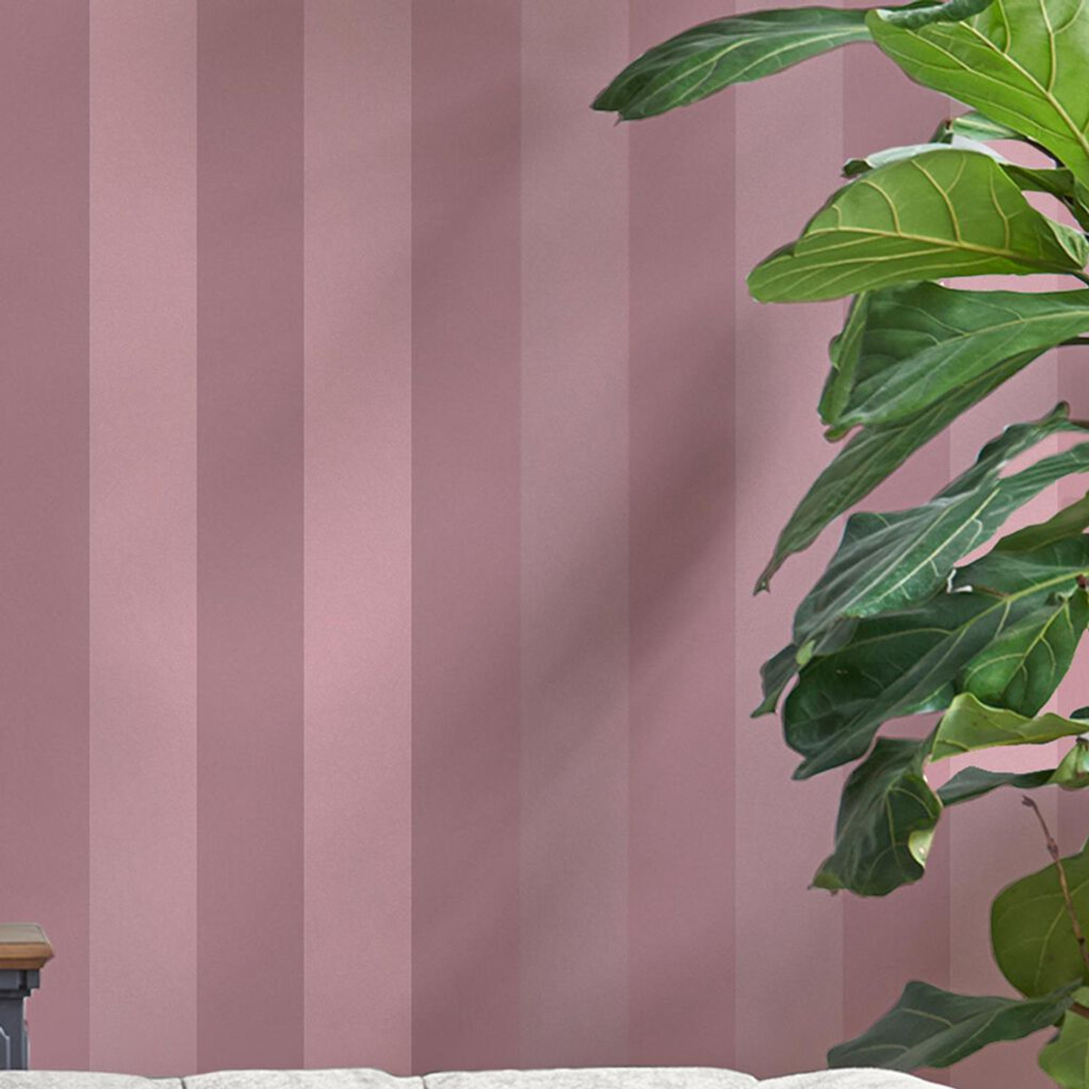 laura ashley lille pearlescent stripe mulberry purple wallpaper