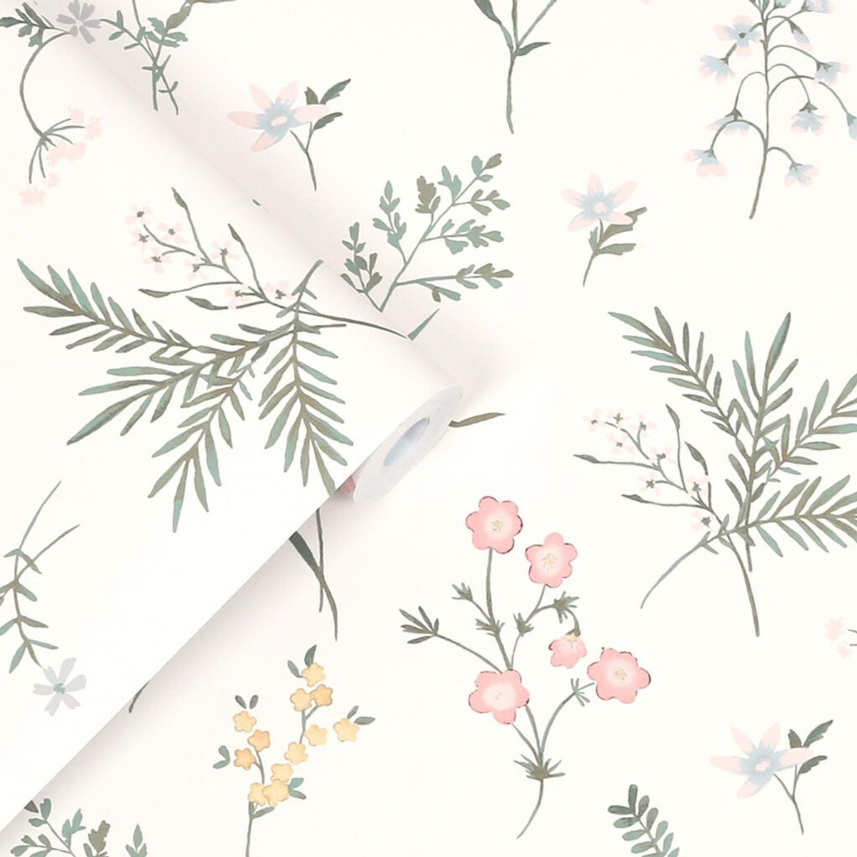 laura ashley crosswell coral pink wallpaper