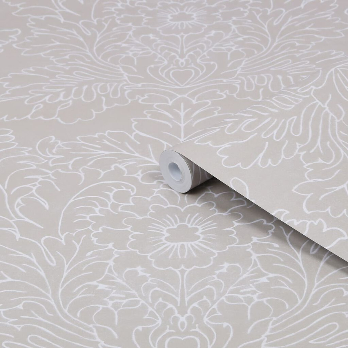 Laura Ashley Silchester Dove Grey Wallpaper