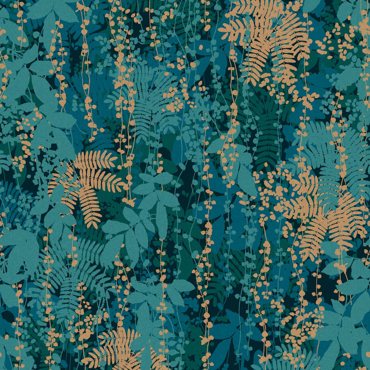 Canopy Peacock Wallpaper by Clarissa Hulse