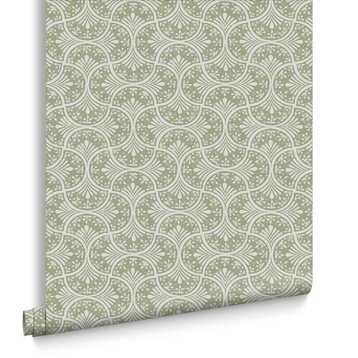 Hopwood Cottage Sage Wallpaper