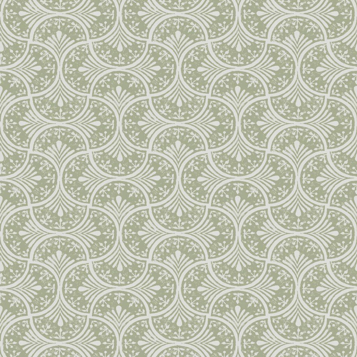 Hopwood Cottage Sage Wallpaper