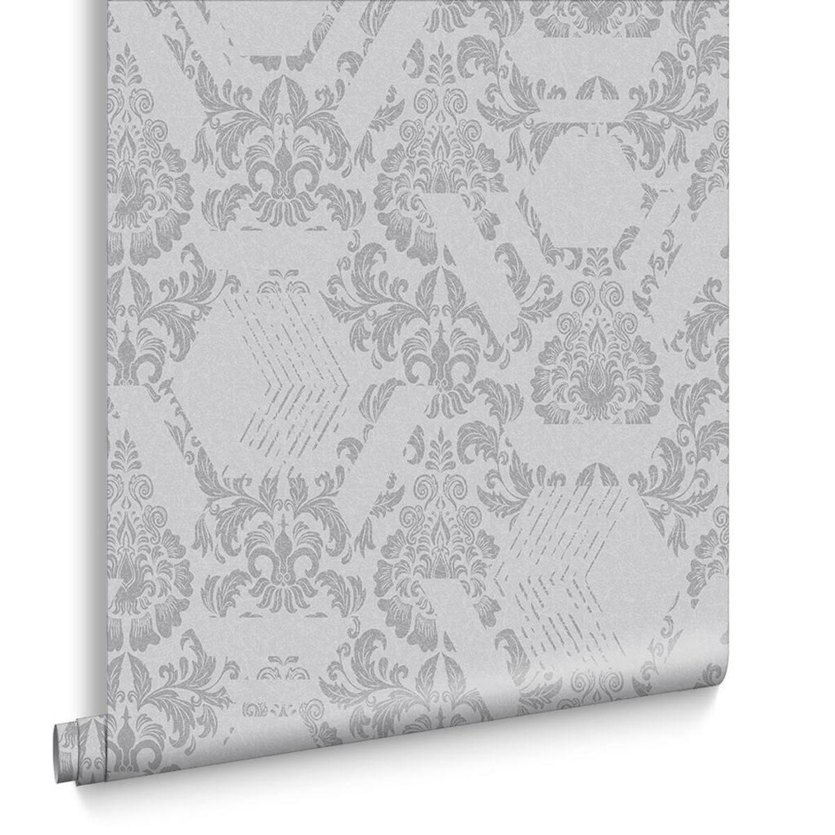 Geo Damask Mist Wallpaper