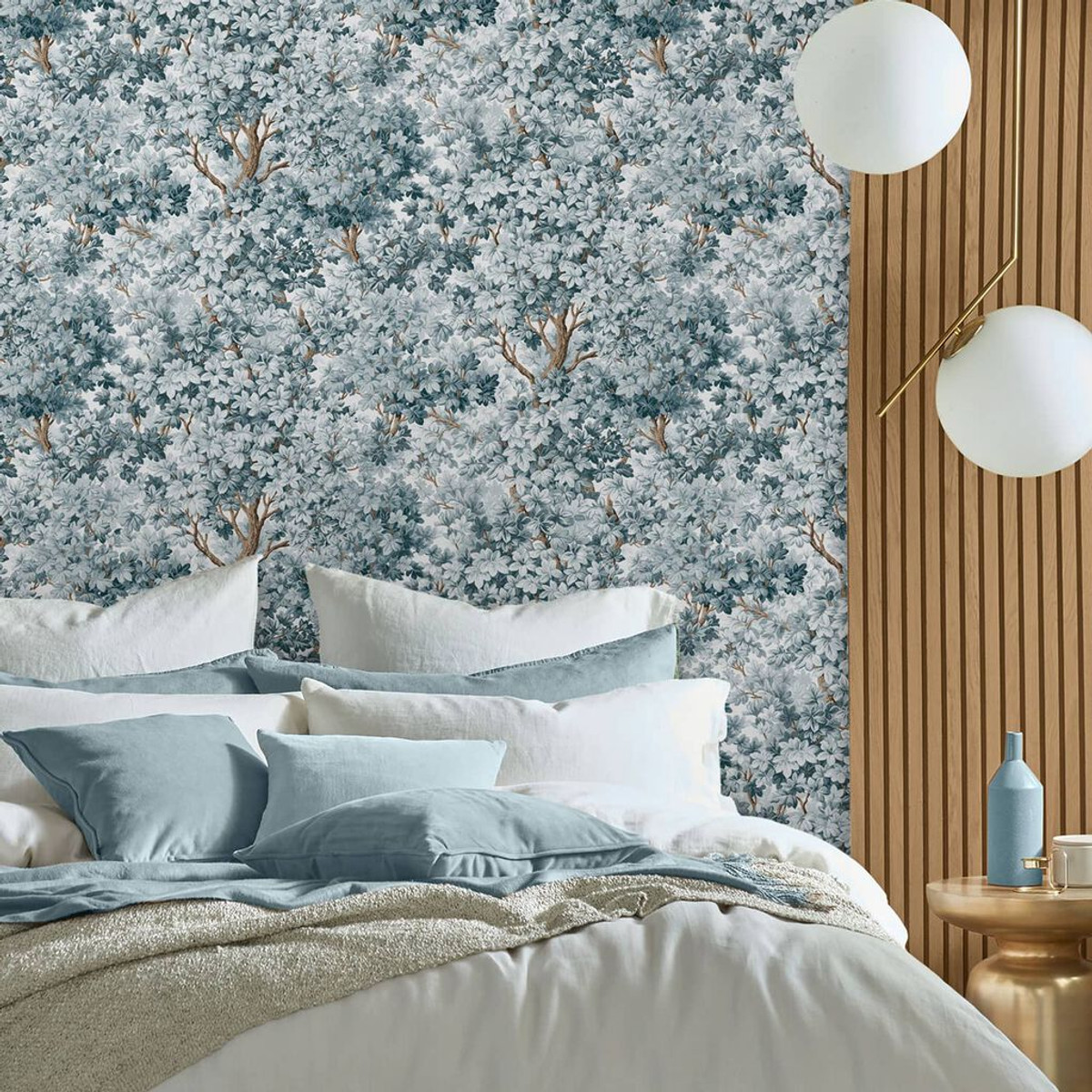 Coppice Blue Wallpaper