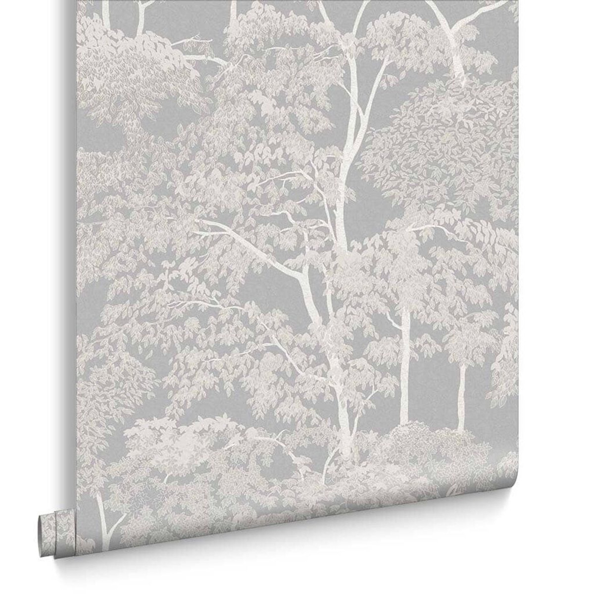 Idyll Tree Grey Wallpaper