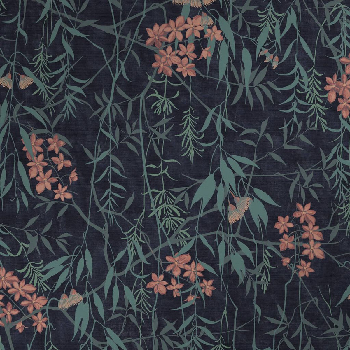 Obassia Silk Midnight Wallpaper