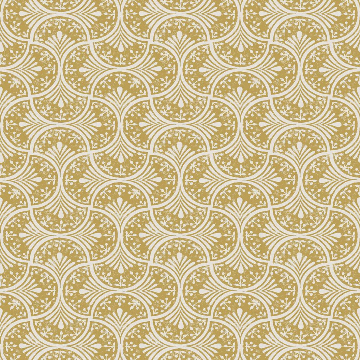 Hopwood Cottage Ochre Wallpaper