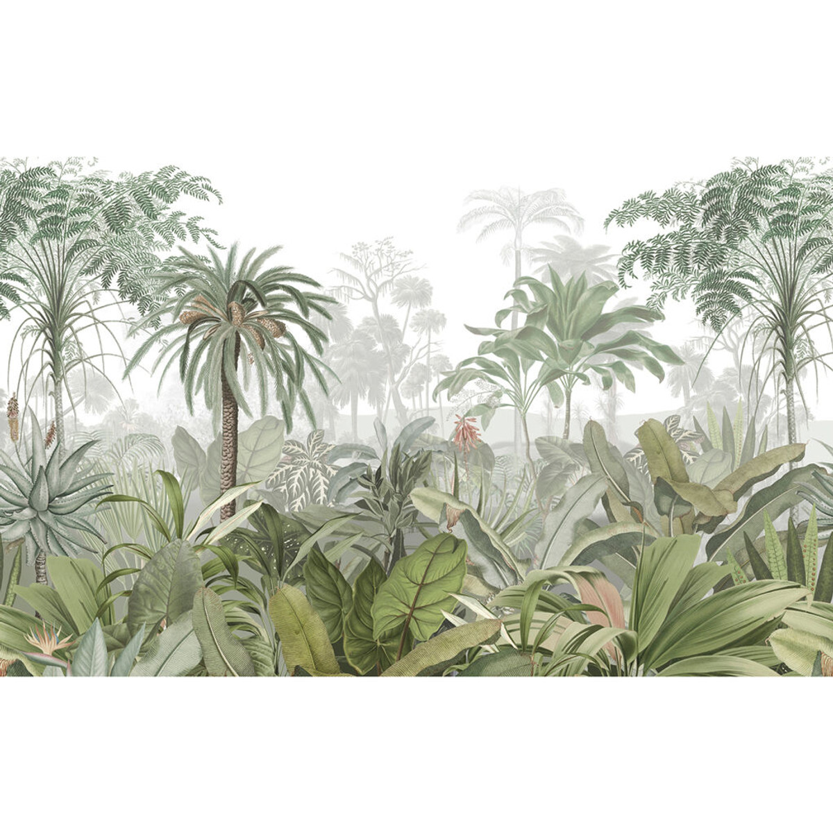 Paradise Jungle Palm Bespoke Mural