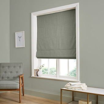 Wallace Pale Sage Roman Blind