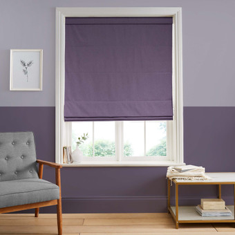 Opulence Lavender Roman Blind