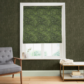 Above the Canopy Bottle Green Roman Blind - 142551rom_ROOMSET_01.jpg