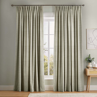 Palm Pale Gold Curtains