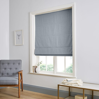 Wallace Dusky Blue Roman Blind