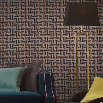 Copper and Teal Wallpaper | Zen Teal Wallpaper | Gold