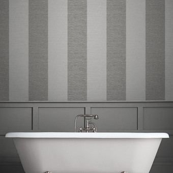 Atelier Stripe Slate Wallpaper