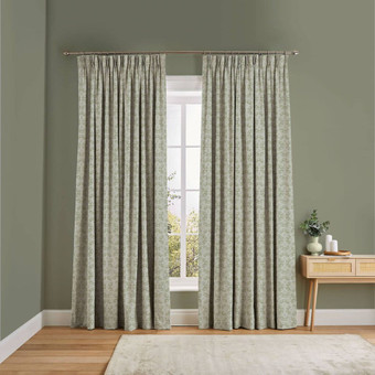 Hopwood Cottage Sage Curtains