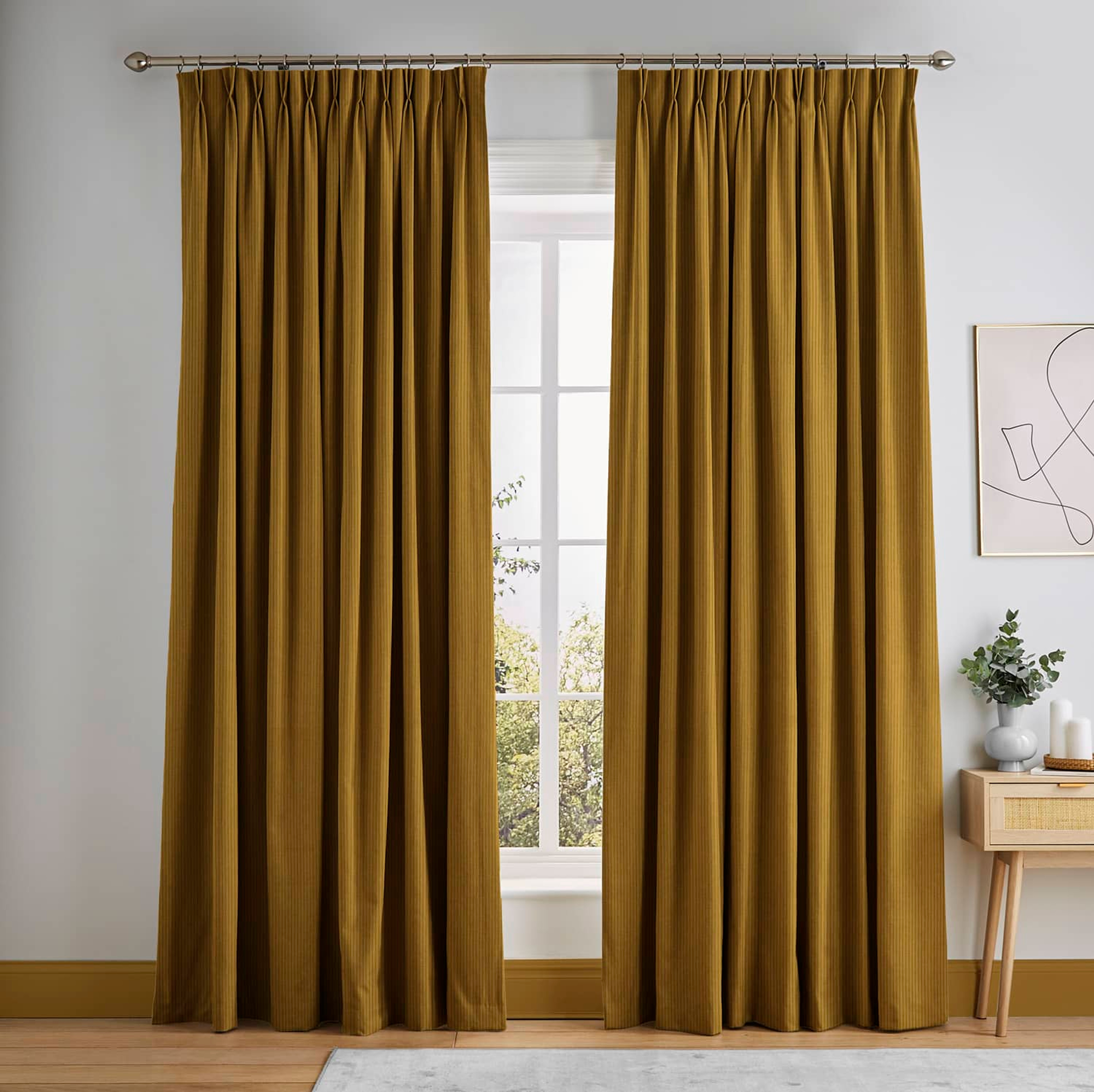 Corduroy Amber Curtain