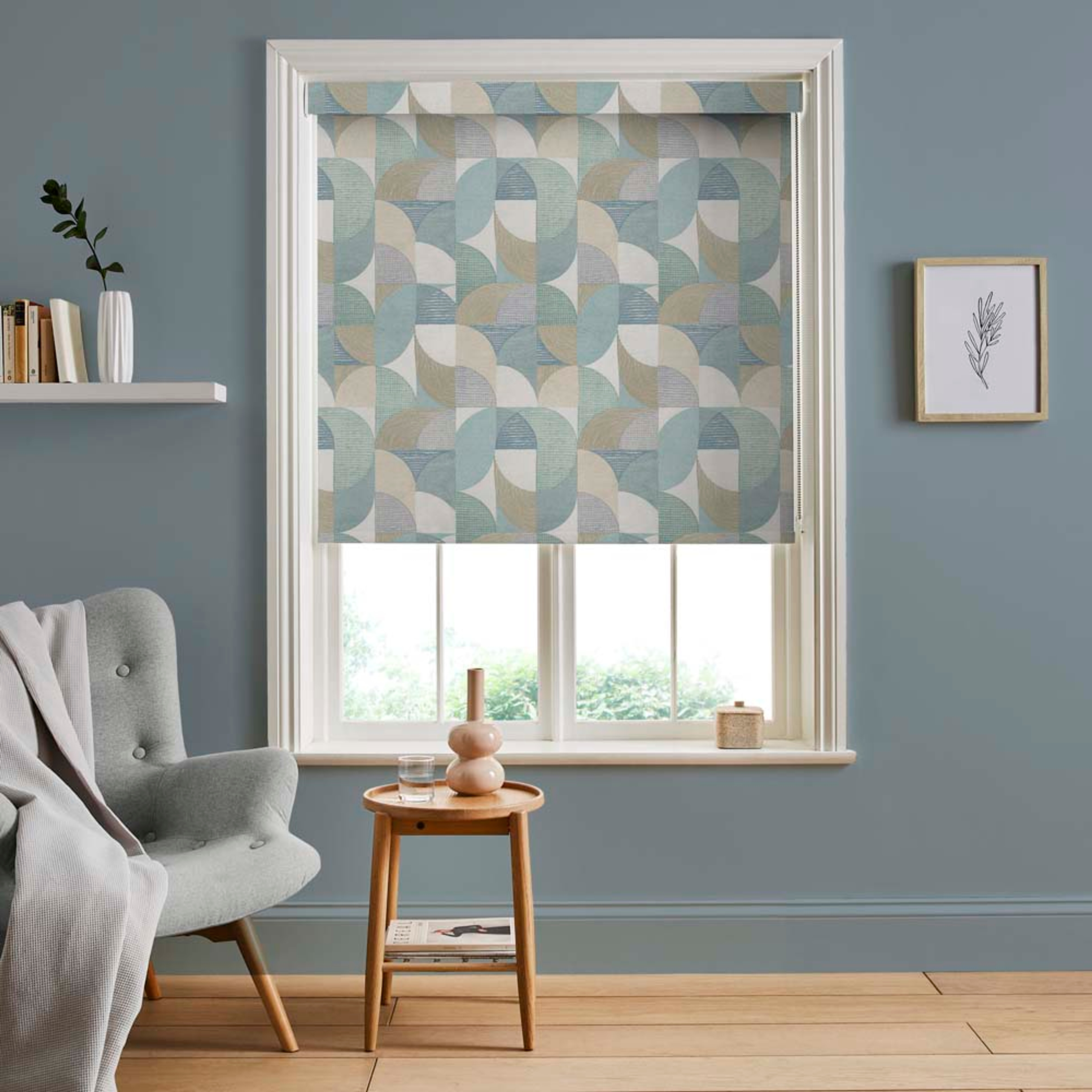 Stitch Craze Calm Roller Blind